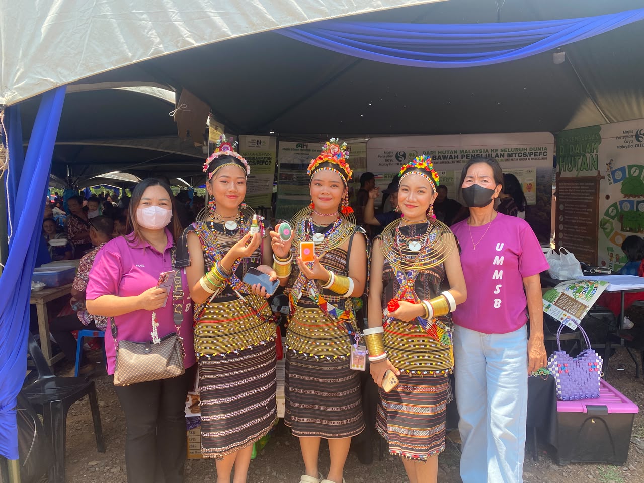 AFI Facilitates Community Handicraft Participation through at Festival Kebudayaan Rungus